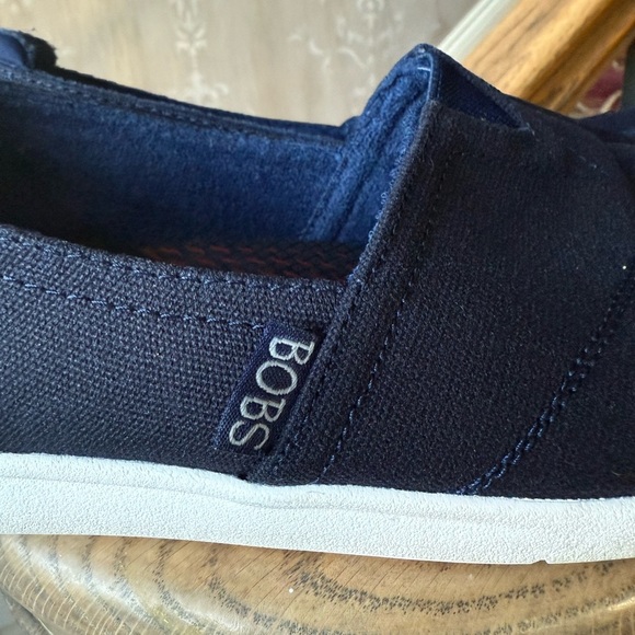 BOBS ladies arch fit slip on shoe navy excellent condition size 9 sketchers - Picture 5 of 14
